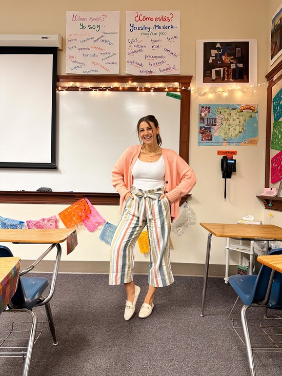 Madewell Pants - Madewell Striped Tie Waist Wide Leg Pants